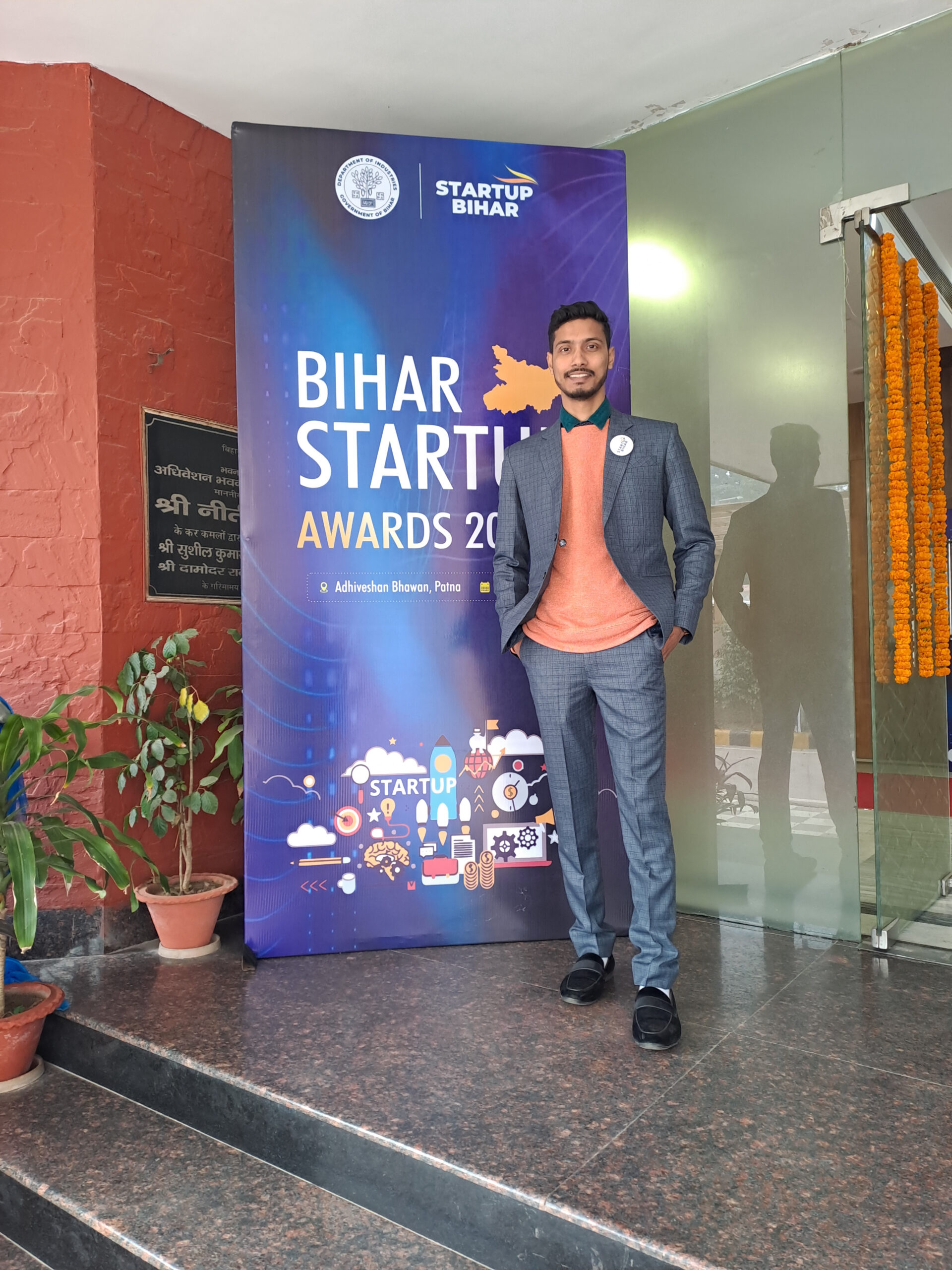 Pranav Pushkar, Founder & CEO Cooter Ventures at Startup Bihar Awards
